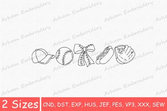 Baseball Sketch Elements, Sports Outline Review