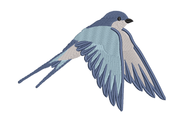 Bluebird in Flight Embroidery Review