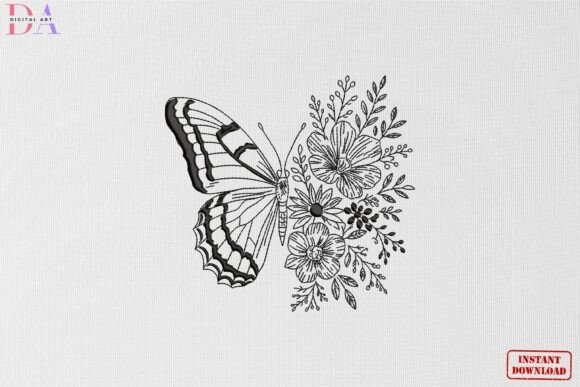 Butterfly Wildflower Botanical Embroidery Review