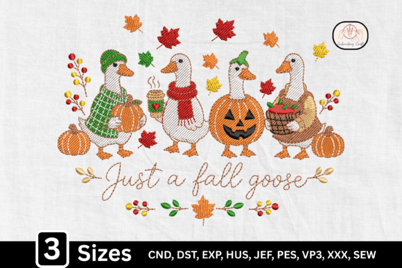 Cozy Autumn Just a Fall Goose