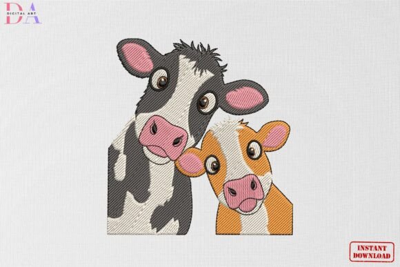 Cute Farm Cow Duo: A Designer’s Review