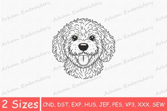 Cute Poodle Dog Face, Dog Lover Gift