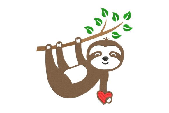 Hanging Sloth with Red Heart Review