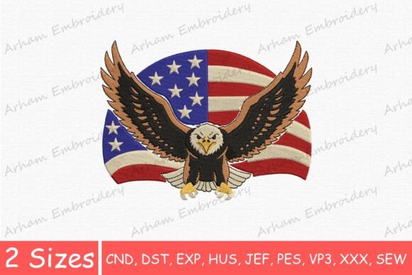 Patriotic Eagle Embroidery Design Review
