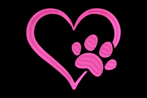 Pink Paw Heart Embroidery Review