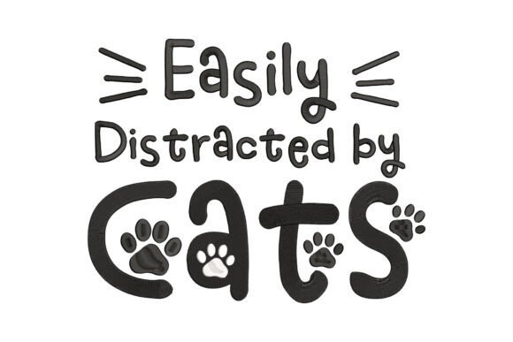 Review: Easily Distracted by Cats Embroidery