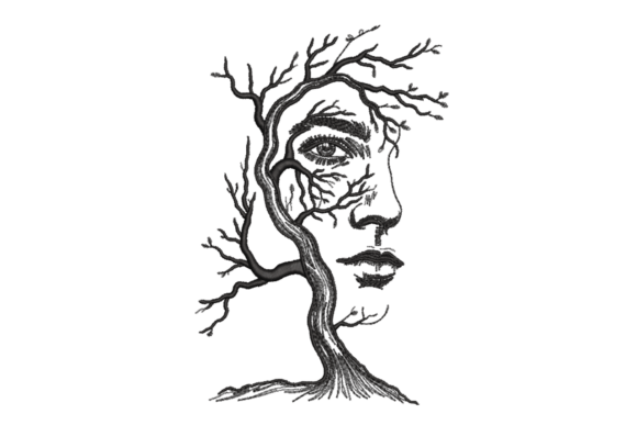 Tree Face Art – Abstract Sketch Review