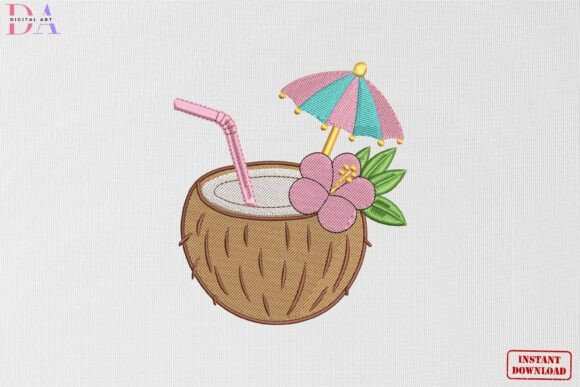 Tropical Coconut Drink Summer Beach Review
