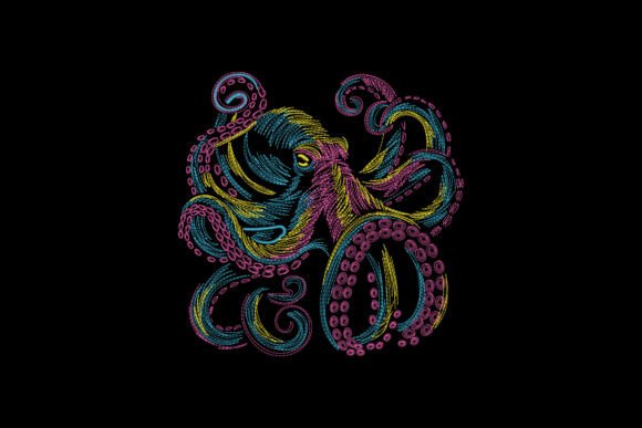 Vibrant Octopus Embroidery Design Review